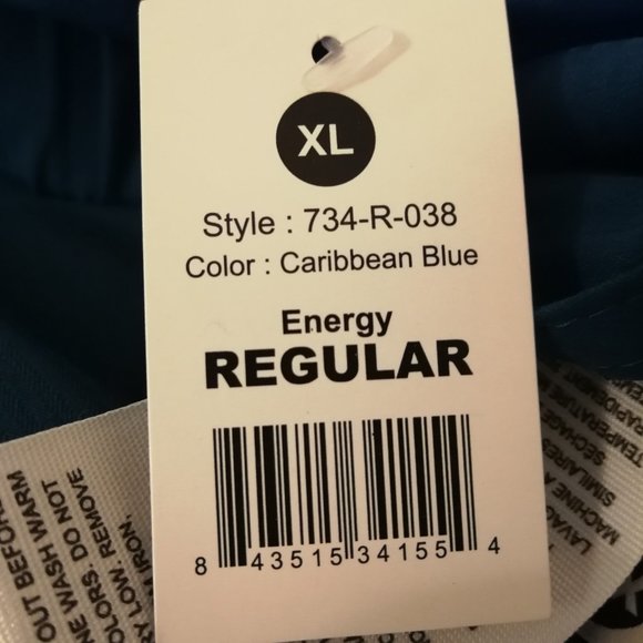 Koi Scrub Pants Women's 734-038 Caribbean Blue - Picture 10 of 11